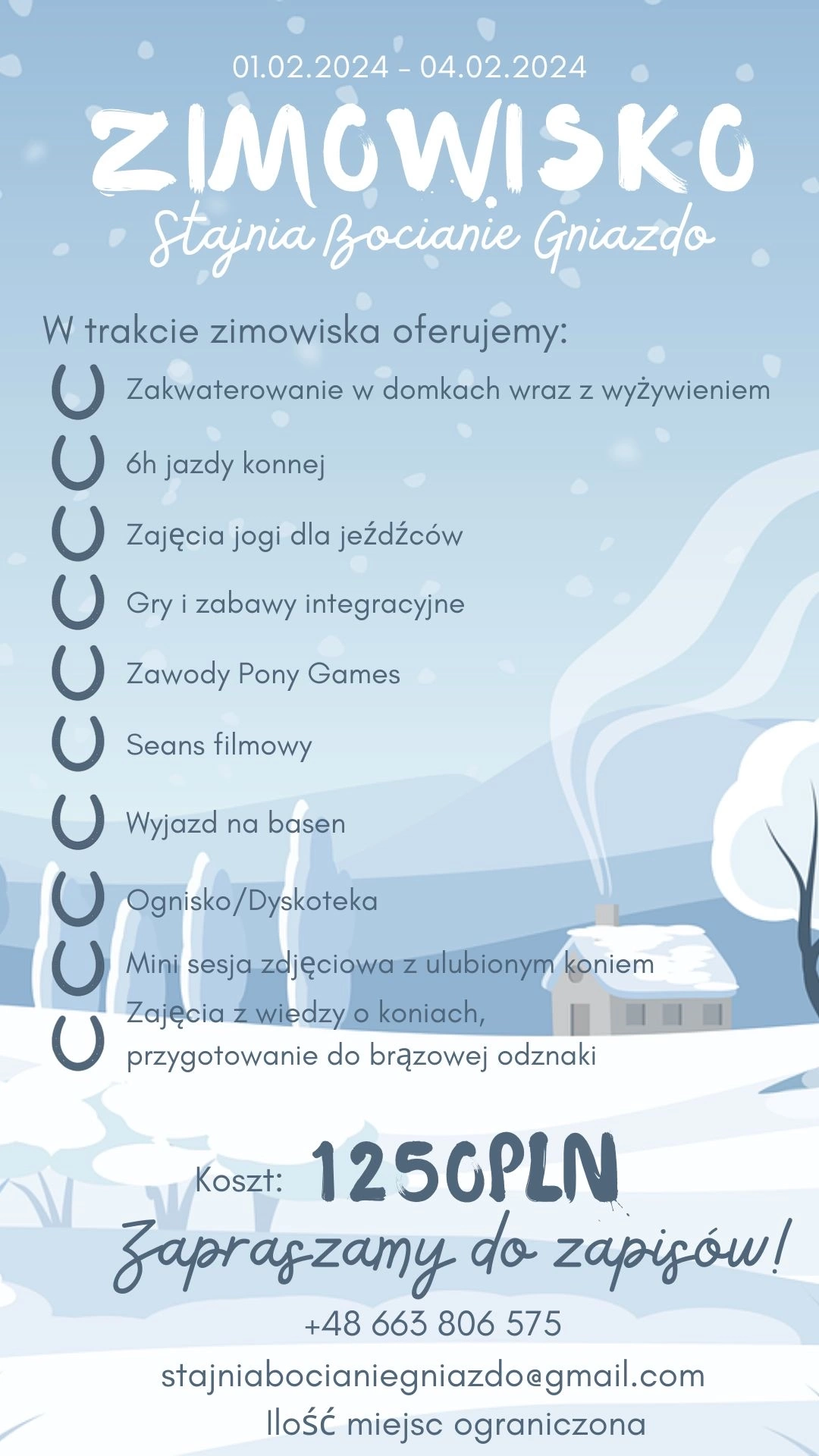 Plakat Zimowisko